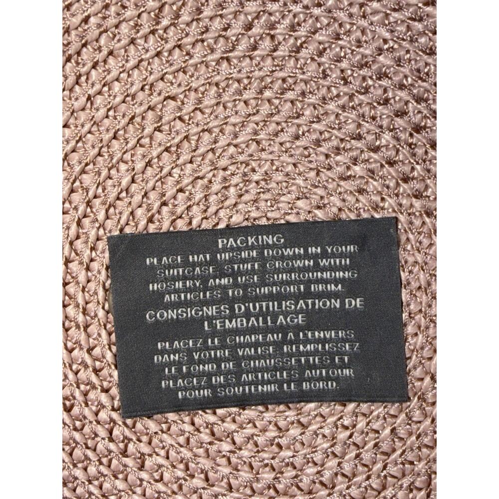 Eric Javits Women's Hampton Straw Packable Sun Hat Blush Pink UPF 50+ - Picture 8 of 11